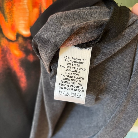 Susan Graver Floral Wearable Art Blouse Sz Small - Picture 6 of 8